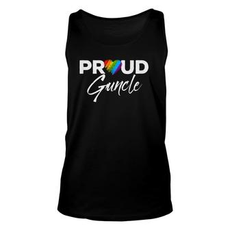 Mens Proud Guncle Gay Pride Month Lgbtq Unisex Tank Top - Seseable