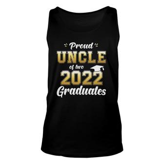 Mens Proud Uncle Of Two 2022 Graduates Senior 22 Twins Unisex Tank Top - Seseable