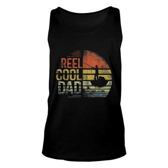 Mens Reel Cool Dad Fisherman Daddy Father Day Gifts Fishing Unisex Tank Top - Seseable