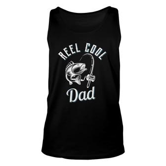 Mens Reel Cool Dad Fishing Pole Reel Rod Fish Fathers Day Gift Unisex Tank Top - Seseable