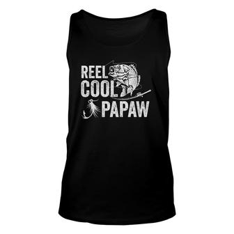 Mens Reel Cool Papaw Fishing Fathers Day Gifts Unisex Tank Top - Seseable