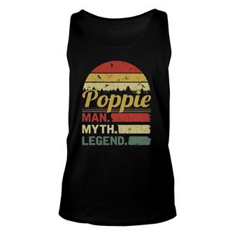 Mens Retro Vintage Poppie Man Myth Legend Outfit Fathers Day Unisex Tank Top - Seseable