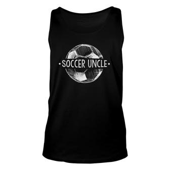 Mens Soccer Uncle Family Matching Team Player Gift Sport Lover Unisex Tank Top - Seseable