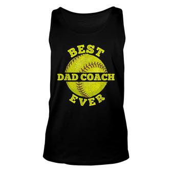 Mens Softball Quote For Your Softball Coach Dad Unisex Tank Top - Seseable