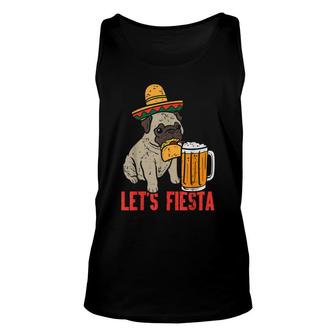 Mexican Pug Dog Taco Lets Fiesta Party Cinco De Mayo Kids Unisex Tank Top | Seseable FR