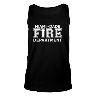 Miami Dade Florida Fire Rescue Department Firefighter Duty Unisex Tank Top | Mazezy