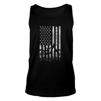 Mountain Bike 4Th Of July Independence Day Patriot Flag Unisex Tank Top - Seseable