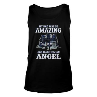 My Dad Was So Amazing God Made Him Angel Gigapixel Unisex Tank Top - Seseable