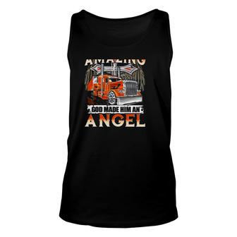 My Daddy Was So Amazing God Made Him An Angel Truck Back Version Unisex Tank Top - Seseable