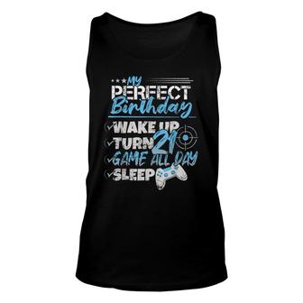 My Perfect 21St Birthday 21 Years Boy Girl Gaming Unisex Tank Top - Seseable