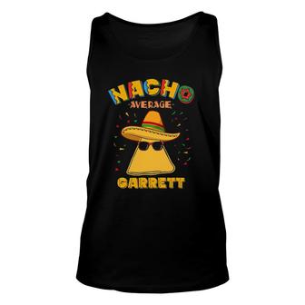 Nacho Average Garrett Personalized Name Cinco De Mayo Unisex Tank Top - Seseable