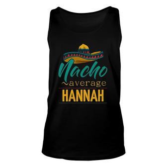 Womens Nacho Average Hannah Cinco De Mayo Sombrero Tank Top | Mazezy