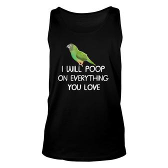 Nanday Conure Poop On Everything Conure Unisex Tank Top | Mazezy