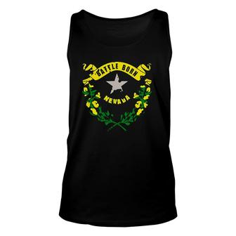 Nevada State Flagdistressed Cool Tee Patriotic Unisex Tank Top | Mazezy