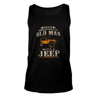Never Underestimate An Old Man New Trend 2022 Unisex Tank Top - Seseable