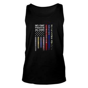 No One Fights Alone Proud Jobnurse Gifts 2021 Ver2 Unisex Tank Top - Seseable