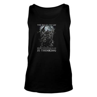 Im Not Sarcastic I Just Have The Balls To Say What Everyone Else Is Thinking Skull Wing Demons Tank Top | Mazezy