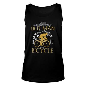 Old Man With A Bicycle Meaningful 2022 Gift Unisex Tank Top - Thegiftio