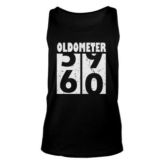 Oldometer 60 Funny 60Th Birthday Gift 59 60 Years Old Unisex Tank Top - Seseable