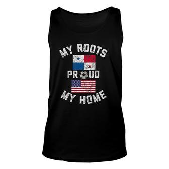 Panama Soccer My Roots My Home Vintage Flag Fan Unisex Tank Top | Mazezy