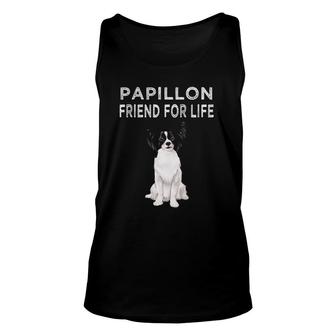 Papillon Friend For Life Dog Friendship Unisex Tank Top - Seseable