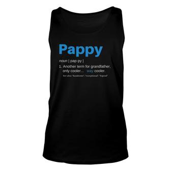 Pappy Gifts Grandpa Fathers Day Definition Birthday Unisex Tank Top - Seseable