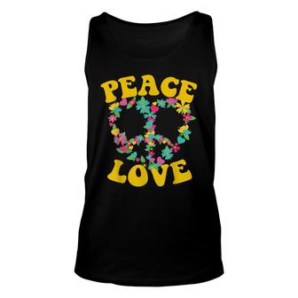Peace Sign Love 60S 70S Tie Dye Hippie Halloween Costume Unisex Tank Top - Seseable