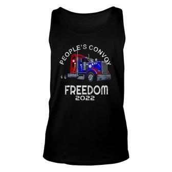 People’S Convoy Freedom 2022 Support Truckers Unisex Tank Top | Mazezy