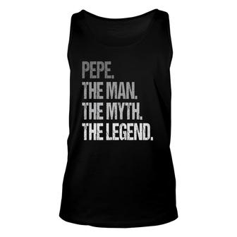 Pepe The Man The Myth Legend Fathers Day Unisex Tank Top - Seseable