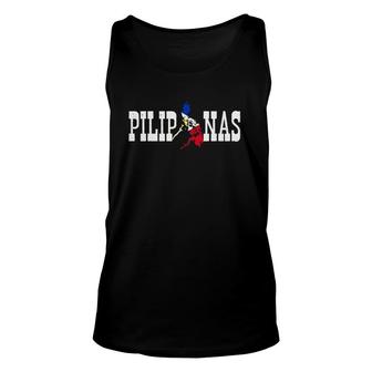 Pilipinas Love Philippines Flag Silhouette Philippine Unisex Tank Top | Mazezy