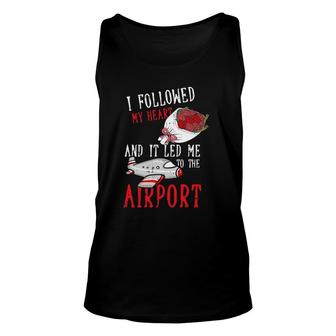 Pilot Valentines Day Cool Aviator Airplane Aviation Gifts Unisex Tank Top - Seseable