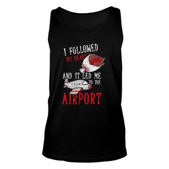 Pilot Valentines Day Cool Aviator Airplane Aviation Gifts Unisex Tank Top | Seseable UK