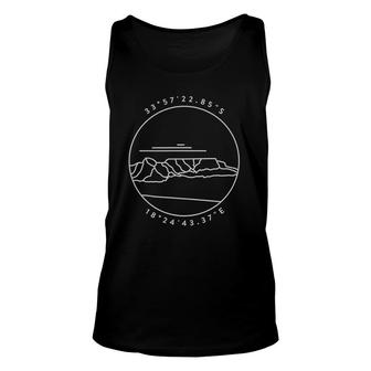 Places Around The World Table Mountain Cape Town Unisex Tank Top | Mazezy