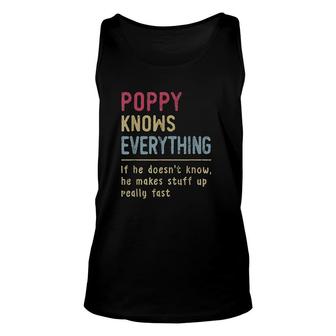 Poppy Know Everything Unisex Tank Top - Monsterry