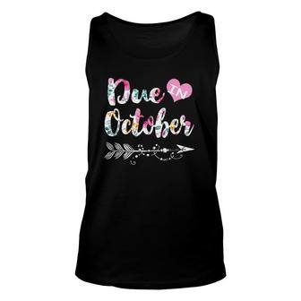 Womens Pregnancy Announcement Due Date October 2022 See You In Tank Top | Mazezy