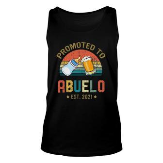 Promoted To Abuelo Est 2021 Vintage Fathers Day Unisex Tank Top - Seseable