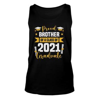 Proud Brother Of A Class Of 2021 Graduate Senior 21 Ver2 Unisex Tank Top - Seseable
