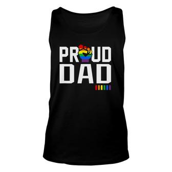 Proud Dad Gay Pride Month Lgbtq Unisex Tank Top - Seseable
