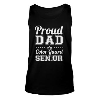 Proud Dad Of A Color Guard Senior 2022 Ver2 Unisex Tank Top | Mazezy