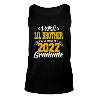 Proud Lil Brother Of A Class Of 2022 Graduate Tee Senior 22 Ver2 Unisex Tank Top - Seseable