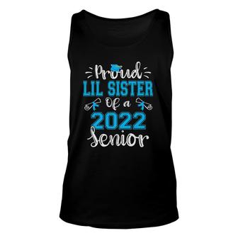 Proud Lil Sister Of A Class Of 2022 Senior Graduation Tank Top | Mazezy