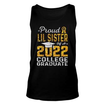 Proud Lil Sister Of A 2022 College Graduate Unisex Tank Top - Seseable