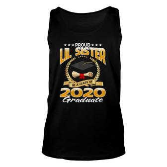 Proud Lil Sister Of A Class Of 2020 Graduate Unisex Tank Top - Seseable