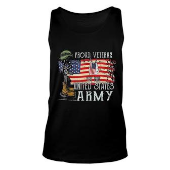 Proud Veteran Of The United States Army Memorial Day Unisex Tank Top - Seseable
