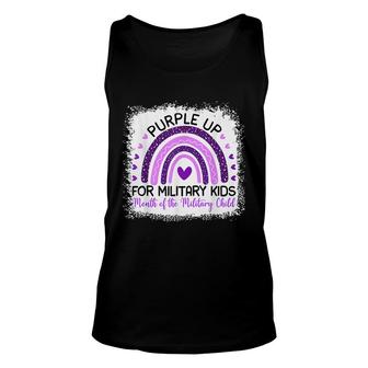 Purple Up For Military Kids Cool Month Of The Military Child Unisex Tank Top - Seseable