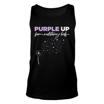 Purple Up For Military Kids-Month Of The Military Child Unisex Tank Top - Seseable