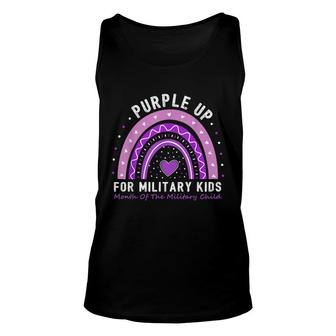 Purple Up Military Kids 2022 Child Month Us Flag Unisex Tank Top - Seseable