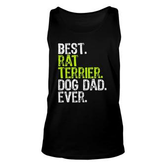 Rat Terrier Dog Dad Fathers Day Dog Lovers Unisex Tank Top - Seseable