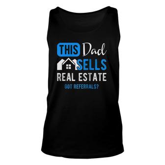 Real Estate Agent Men Dad Funny Realtor Gift Raglan Baseball Unisex Tank Top - Seseable