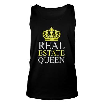 Real Estate Queen Realtor Female Unisex Tank Top | Mazezy